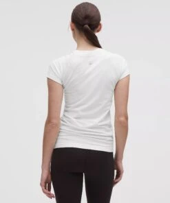 Lululemon Women's Swiftly Tech Short-Sleeve Shirt 2.0 *Hip Length in White -TCRunning Shop LW3DFNS 012826 3