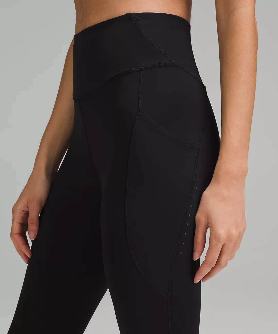 Lululemon Women's Fast And Free HR Tight 25" With Pockets (Black) 5 Lululemon Women's Fast And Free HR Tight 25" With Pockets (Black) - Image 5