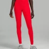 Lululemon Women's Base Pace High Rise Tight 28" (Dark Red)