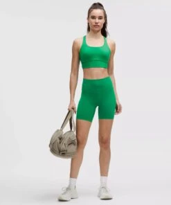 Lululemon Women's Wunder Train High-Rise Short 6" in Raceway Green 11 Lululemon Women's Wunder Train High-Rise Short 6" in Raceway Green -TCRunning Shop LW7BESS 062468 2