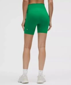 Lululemon Women's Wunder Train High-Rise Short 6" in Raceway Green 8 Lululemon Women's Wunder Train High-Rise Short 6" in Raceway Green -TCRunning Shop LW7BESS 062468 3