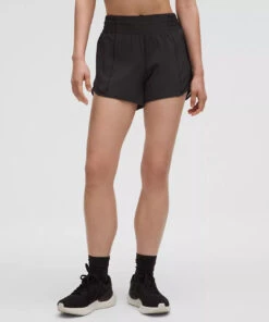 Lululemon Women’s Hotty Hot High Rise Short 4” *Lined (Black)