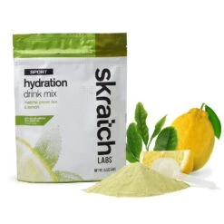 Skratch Labs Sport Hydration Drink Mix - 20 Servings -TCRunning Shop MatchaGreenTea Lemon20Serving