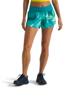 The North Face Women's Sunriser Short 3" (Galactic Blue Prisms Print)