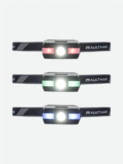 Nathan Neutron Fire Rechargeable Runners' Headlamp with RGB Strobes