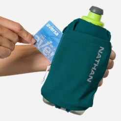 Nathan SpeedDraw 2 Flask 18oz (Deep Teal/Reflective Silver) -TCRunning Shop NS70840 60460 SpeedDraw2 18ozFlask onBody 3 1000x 19525566 1489 4130 bcfc f7f1cf4f18fb