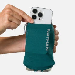 Nathan SpeedDraw 2 Flask 18oz (Deep Teal/Reflective Silver) -TCRunning Shop NS70840 60460 SpeedDraw2 18ozFlask onBody 4 1000x e3d653f8 c6ab 4db6 b5d7 970234d9fa86
