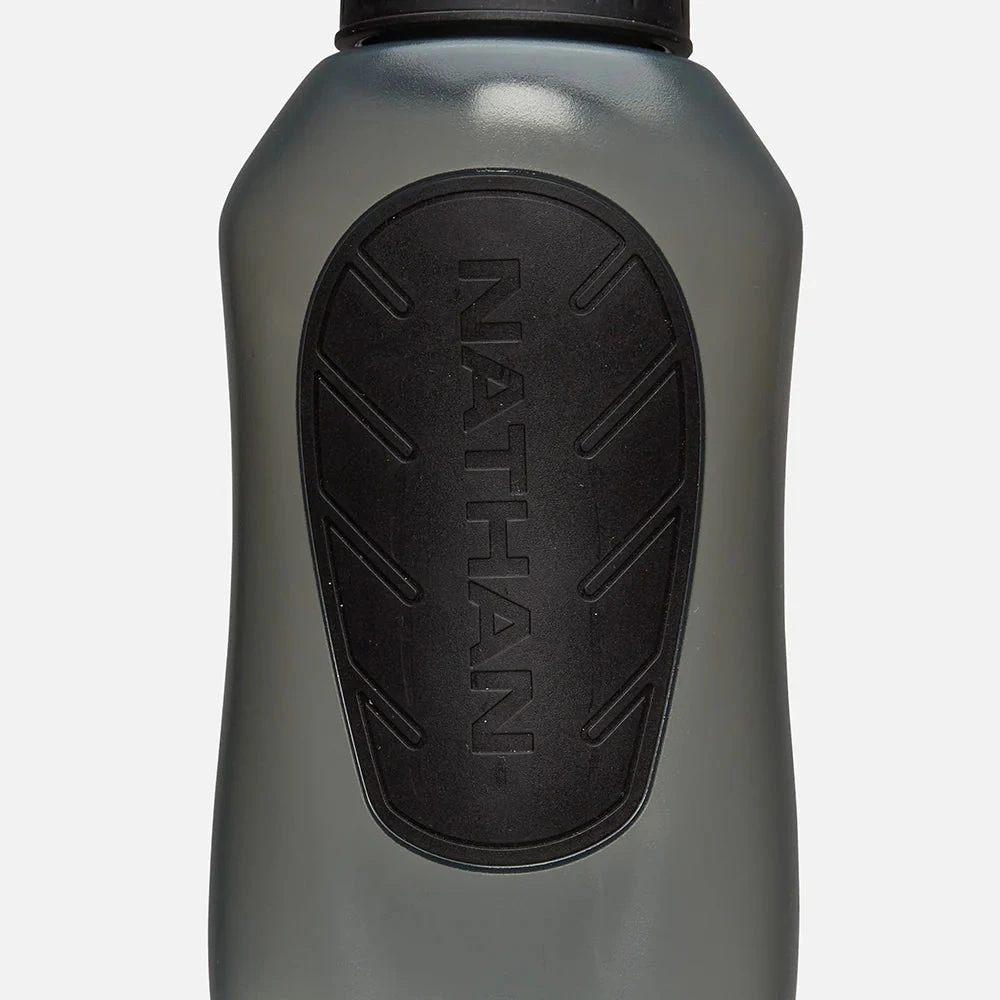 Nathan SpeedDraw 2 Flask 12oz Handheld Hydration - Black/Reflective Silver 4 Nathan SpeedDraw 2 Flask 12oz Handheld Hydration - Black/Reflective Silver - Image 4