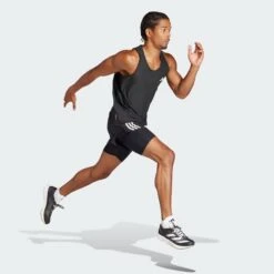 ADIDAS Men's OTR Base Tank (Black) -TCRunning Shop Own The Run Tank Top Black IN1499 25 model