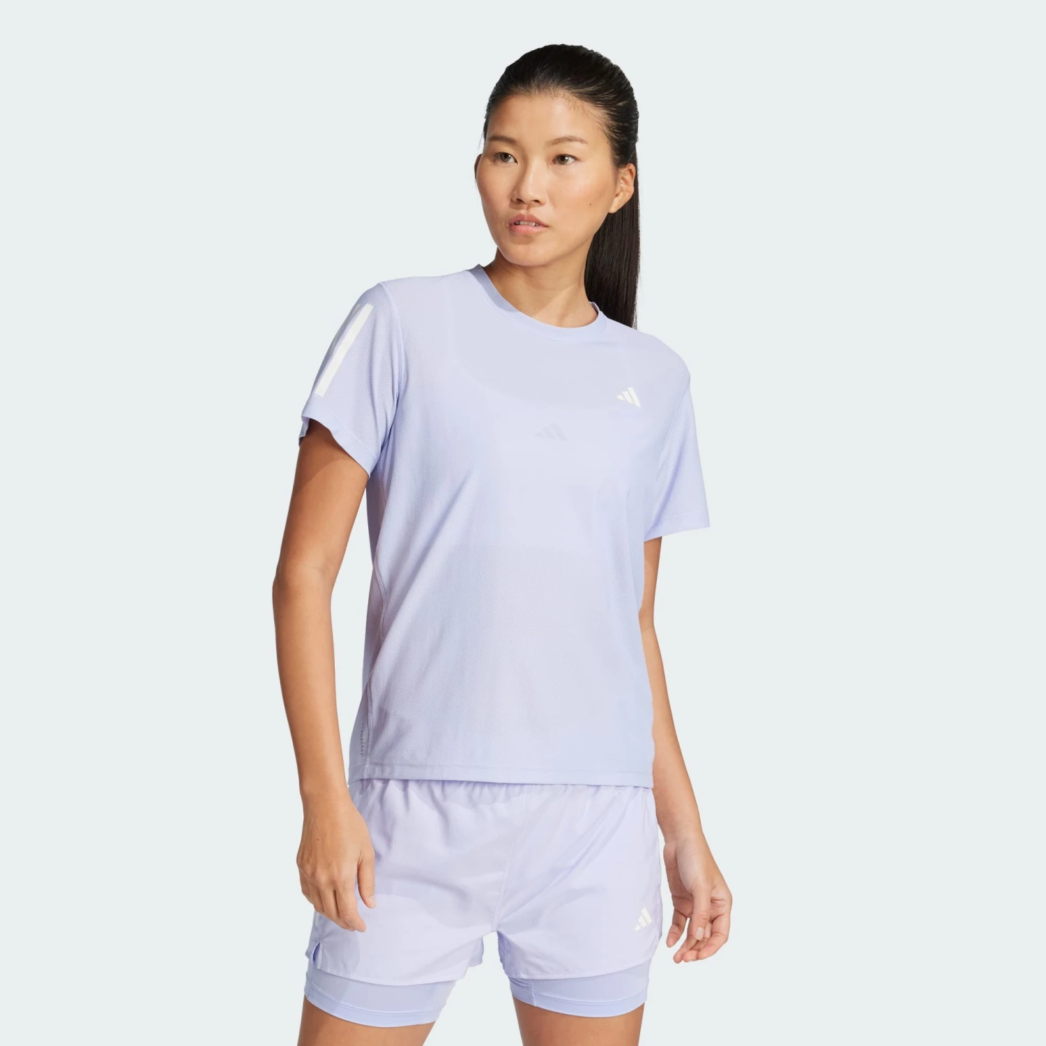 ADIDAS Women's OTR Base Tee - Violet Tone Performance Running Top 1 ADIDAS Women's OTR Base Tee - Violet Tone Performance Running Top