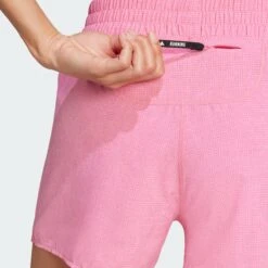 Adidas Women's OTR Base Running Shorts - Pink Fusion/White Melange 9 Adidas Women's OTR Base Running Shorts - Pink Fusion/White Melange -TCRunning Shop Own the Run Shorts Pink JM8224 42 detail