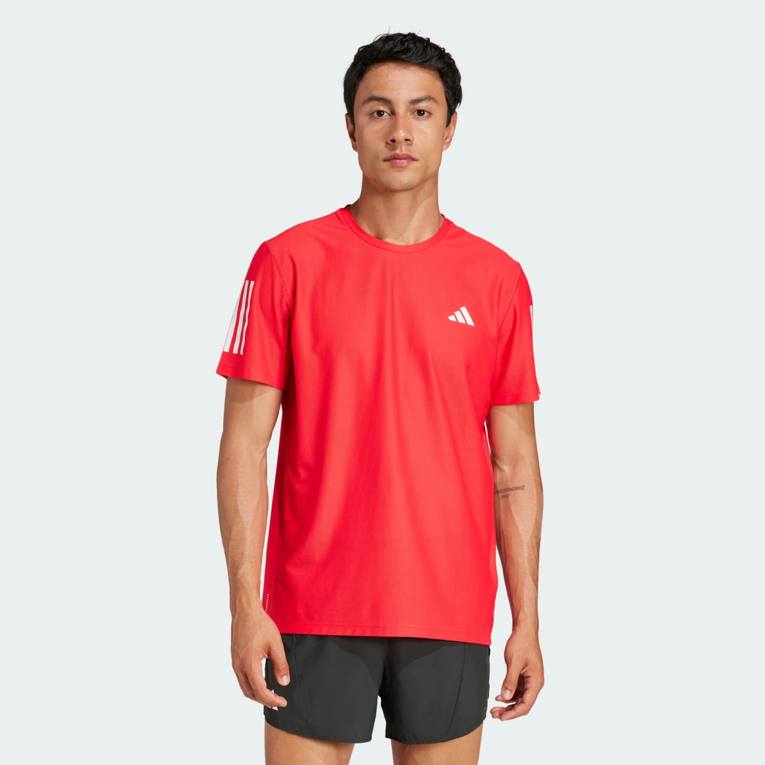 ADIDAS Men's OTR Base Tee (Pure Ruby) 1 ADIDAS Men's OTR Base Tee (Pure Ruby)
