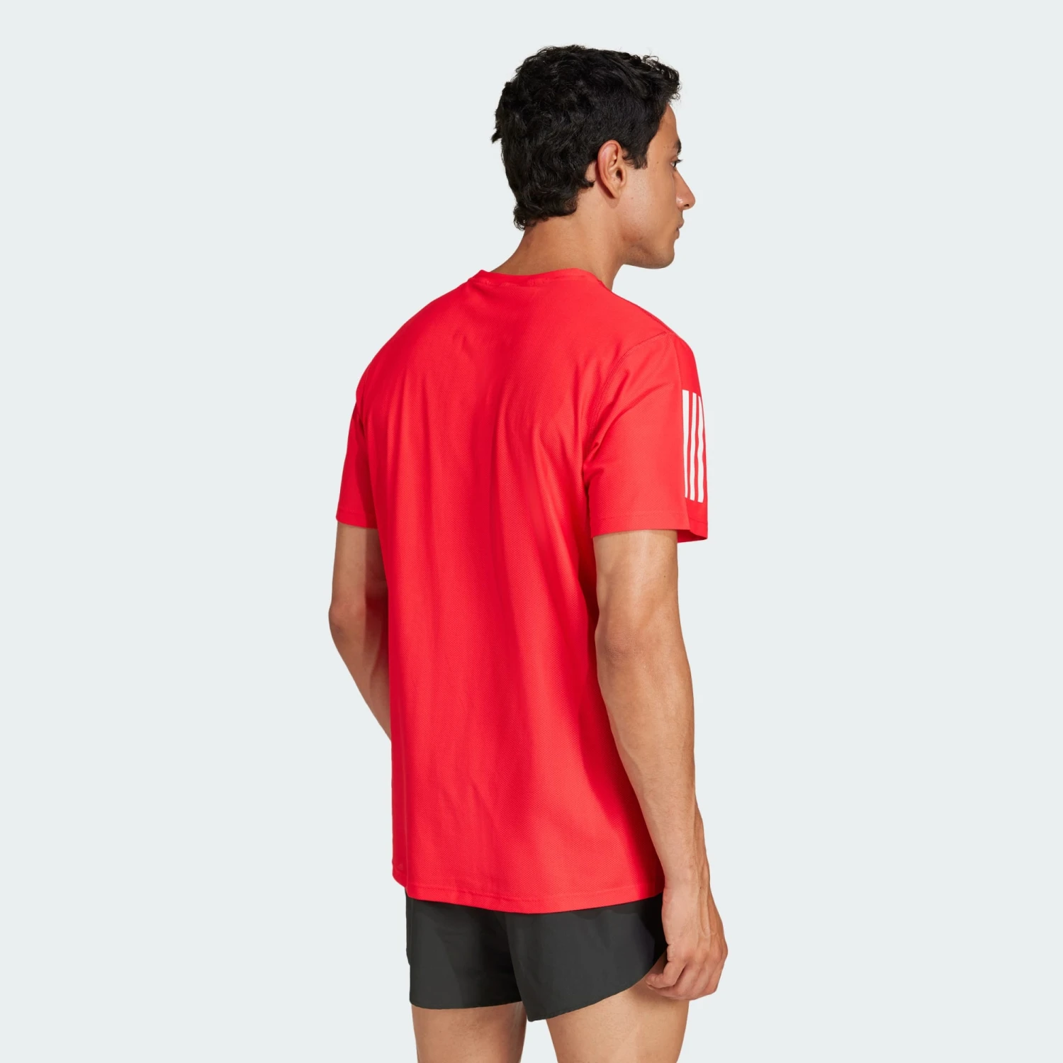 ADIDAS Men's OTR Base Tee (Pure Ruby) 2 ADIDAS Men's OTR Base Tee (Pure Ruby) - Image 2