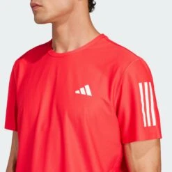 ADIDAS Men's OTR Base Tee (Pure Ruby) 8 ADIDAS Men's OTR Base Tee (Pure Ruby) -TCRunning Shop Own the Run Tee Red JC9794 41 detail