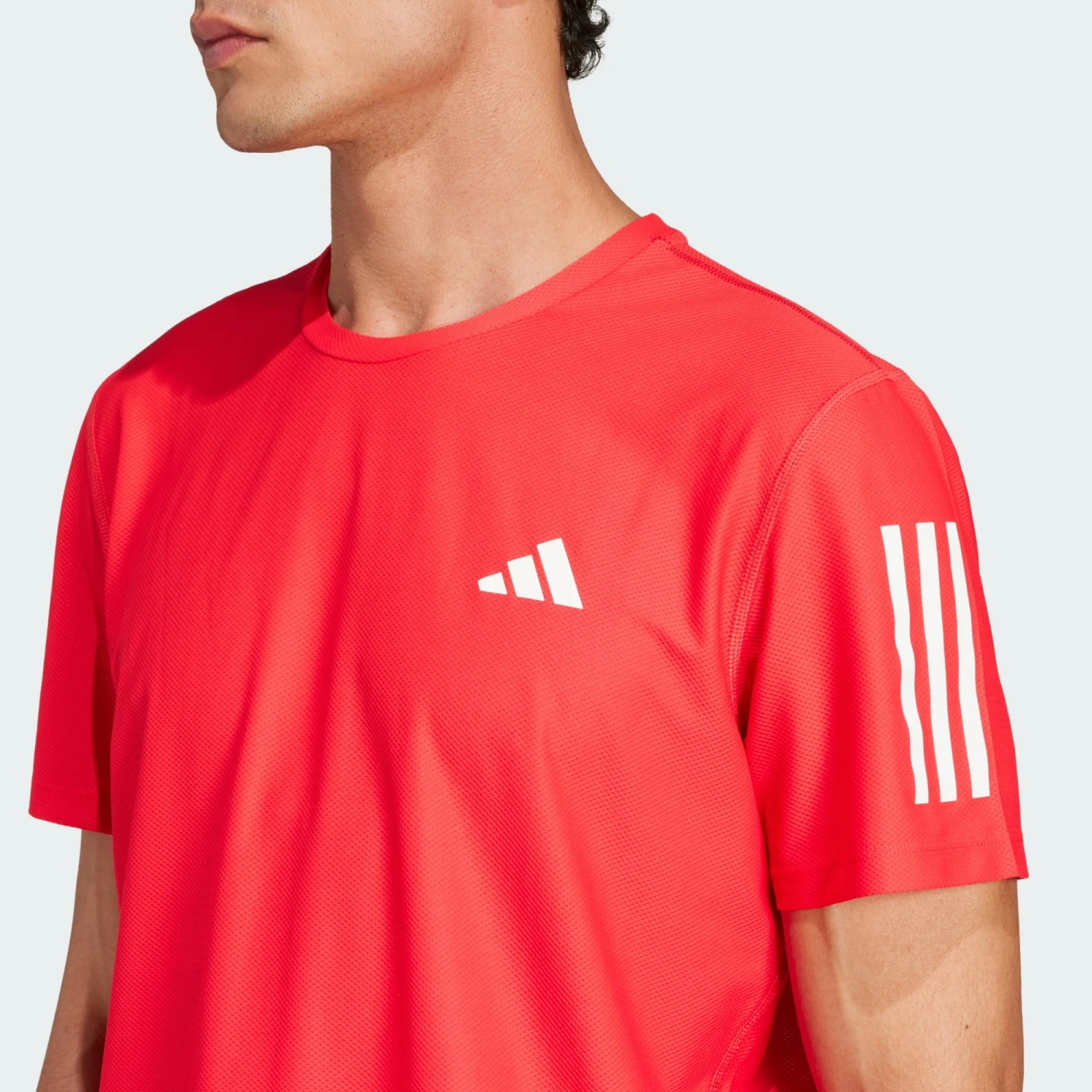 ADIDAS Men's OTR Base Tee (Pure Ruby) 4 ADIDAS Men's OTR Base Tee (Pure Ruby) - Image 4