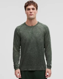 Lululemon Men's Metal Vent Tech Long Sleeve (Honeydew/Rainforest Green)