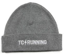 TCRC Re-Fleece Beanie in Grey: Sustainable Rib Knit Style