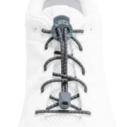Lock Laces Original No-Tie Elastic Shoelaces -TCRunning Shop Ref Storm Gray