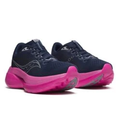 Saucony Women's Endorphin Trainer (161 - Navy/Fuschia) -TCRunning Shop S10996 161 2
