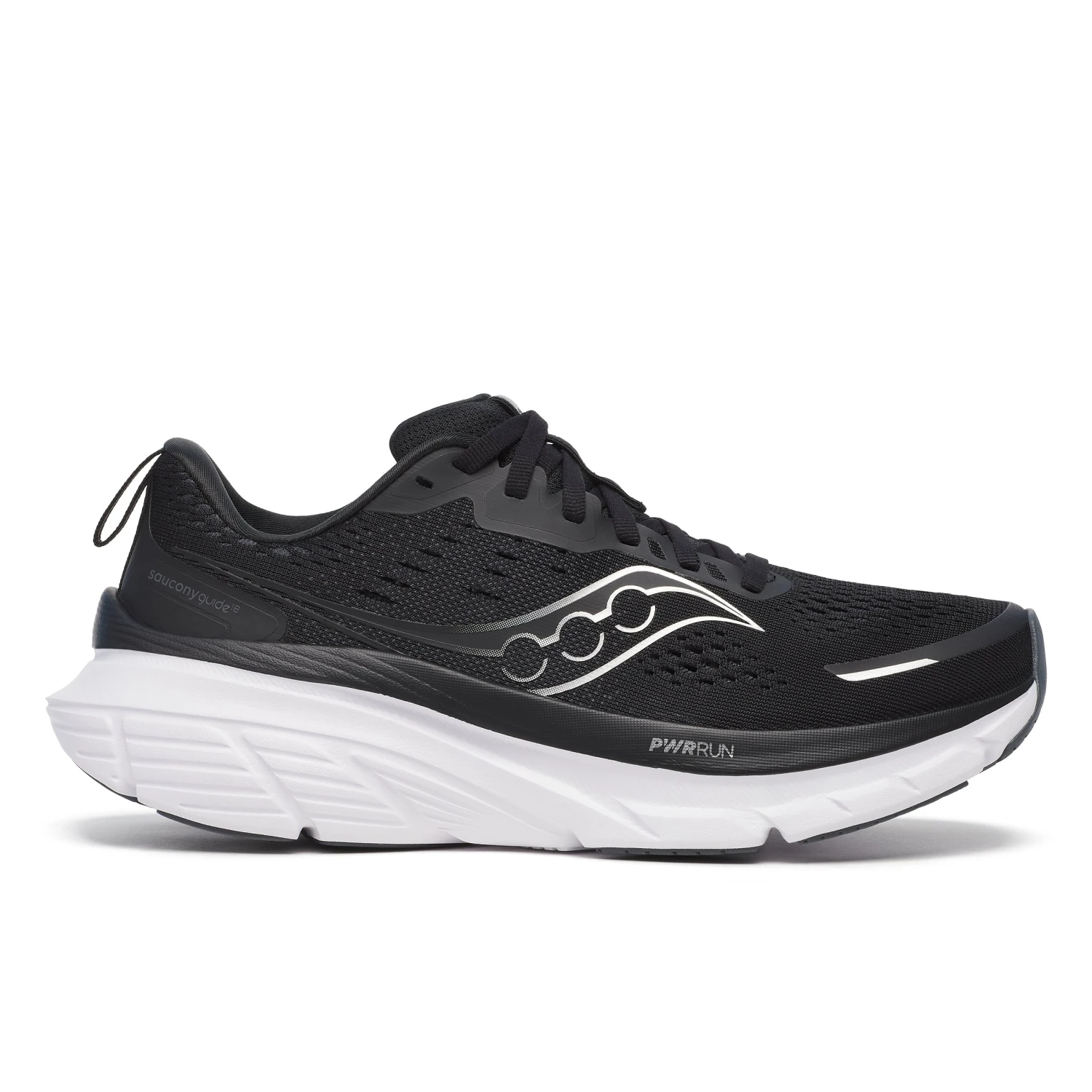 Saucony Women's Guide 18 (100 - Black/White) 1 Saucony Women's Guide 18 (100 - Black/White)