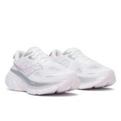 Saucony Women's Guide 18 (160 - White/Fuschia) -TCRunning Shop S10998 160 2