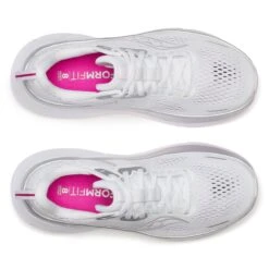 Saucony Women's Guide 18 (160 - White/Fuschia) -TCRunning Shop S10998 160 5