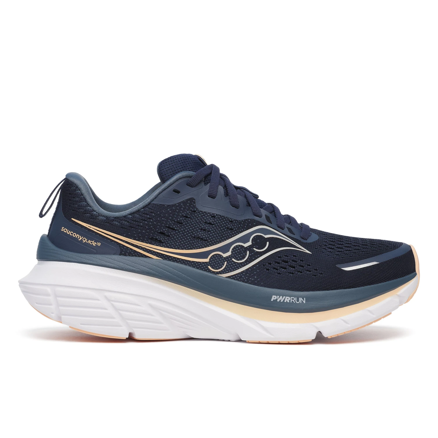 Saucony Women's Guide 18 (162 - Navy/Apricot) 1 Saucony Women's Guide 18 (162 - Navy/Apricot)