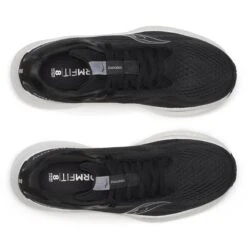 Saucony Women's Ride 18 WIDE (100 - Black/White) 8 Saucony Women's Ride 18 WIDE (100 - Black/White) -TCRunning Shop S11001 100 5 1