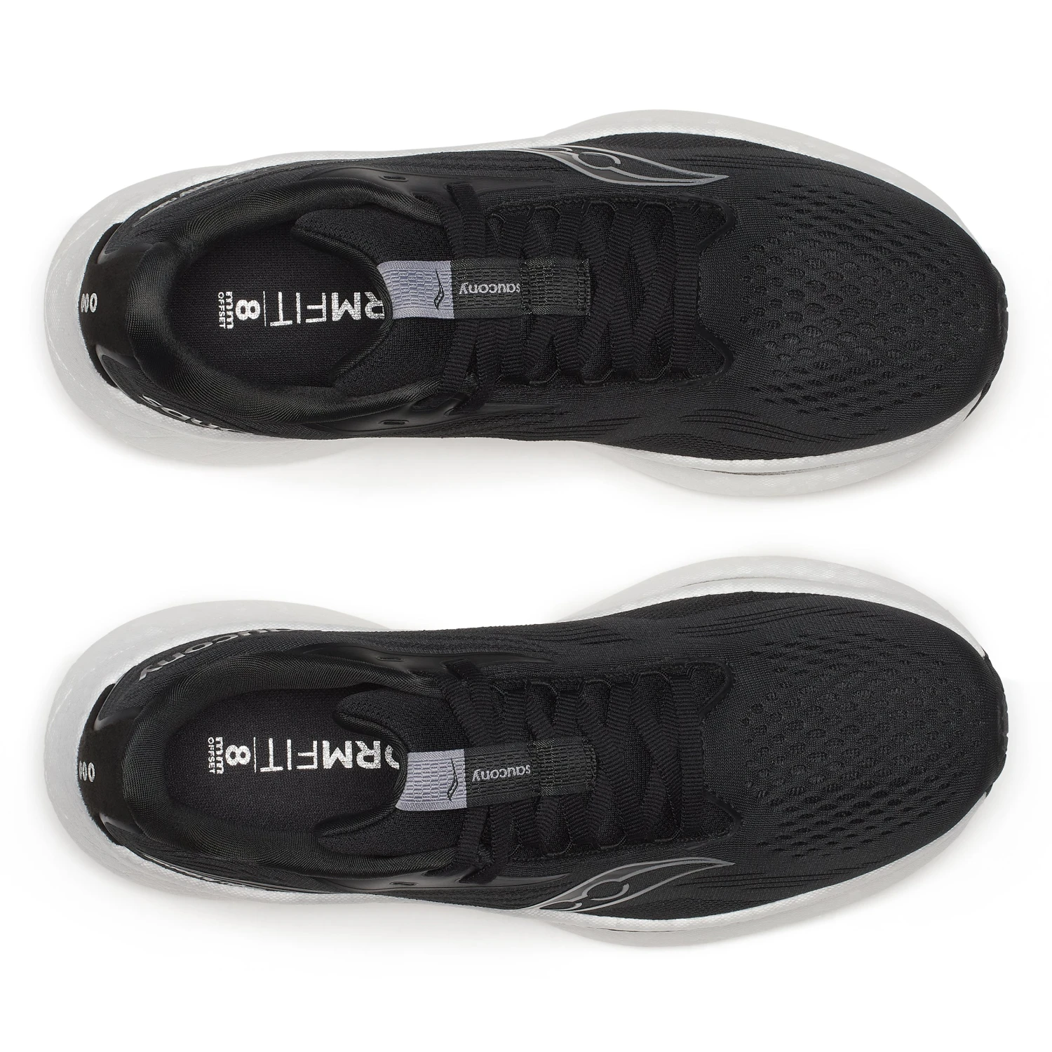 Saucony Women's Ride 18 WIDE (100 - Black/White) 4 Saucony Women's Ride 18 WIDE (100 - Black/White) - Image 4