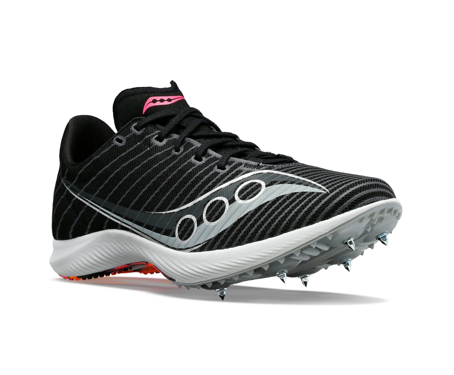 Saucony Women's Velocity MP (85 - Black/VIZI) 2 Saucony Women's Velocity MP (85 - Black/VIZI) - Image 2