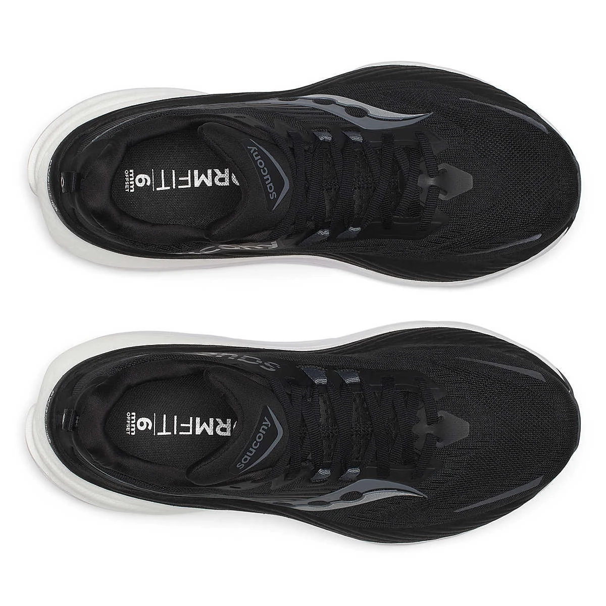 Saucony Men's Hurricane 24 (100 - Black/Carbon) 5 Saucony Men's Hurricane 24 (100 - Black/Carbon) - Image 5