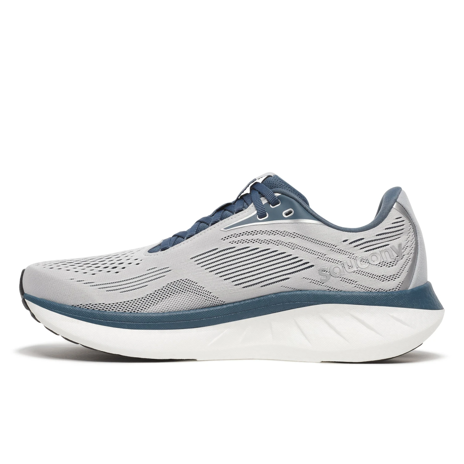Saucony Men’s Ride 18 (108 - Cloud/Dusk) 2 Saucony Men’s Ride 18 (108 - Cloud/Dusk) - Image 2