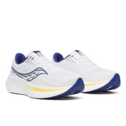 Saucony Men’s Ride 18 (164 - White/Azurite) -TCRunning Shop S21000 164 2