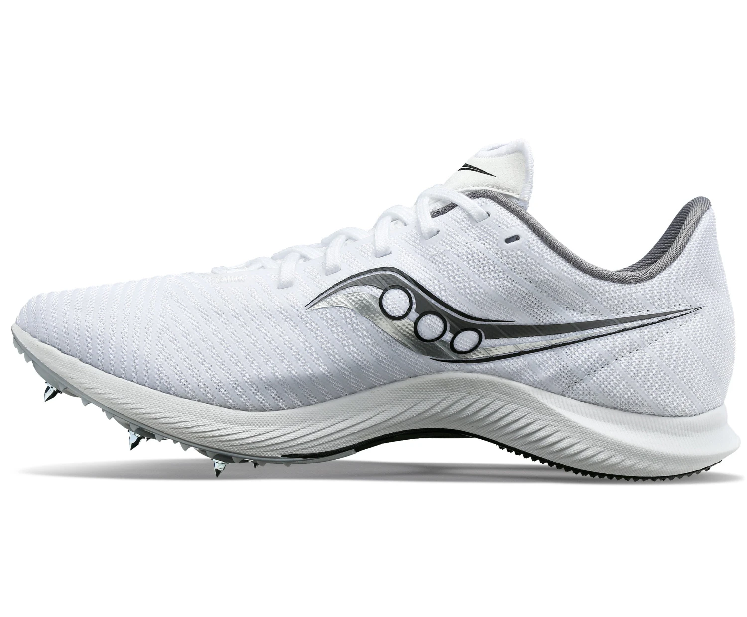 Saucony Men's Velocity MP (01 - White/Silver) 3 Saucony Men's Velocity MP (01 - White/Silver) - Image 3