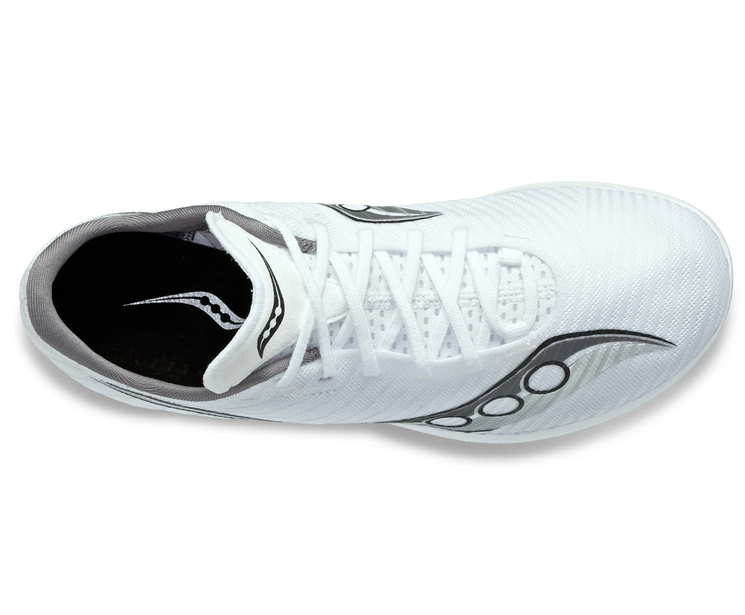 Saucony Men's Velocity MP (01 - White/Silver) 4 Saucony Men's Velocity MP (01 - White/Silver) - Image 4