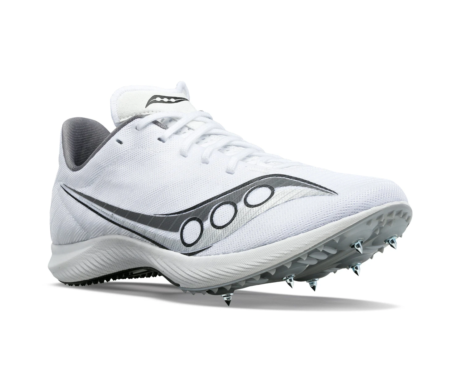 Saucony Men's Velocity MP (01 - White/Silver) 2 Saucony Men's Velocity MP (01 - White/Silver) - Image 2