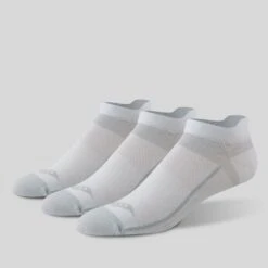 Saucony Inferno UltraLight No Show Socks 3-Pack - White