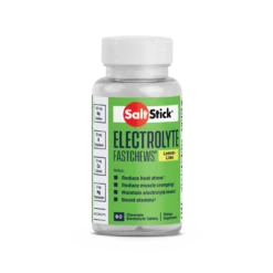 SaltStick FastChews Electrolyte Replacement Tablets, Lemon-Lime - 60 Count Bottle