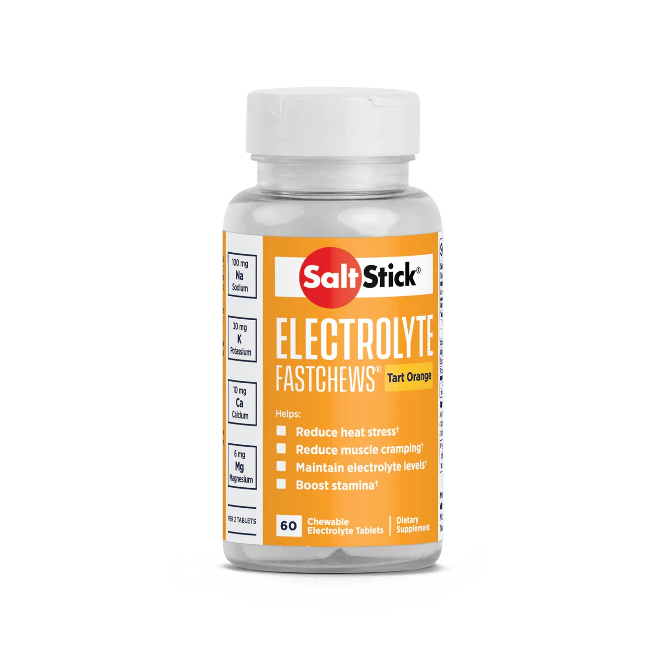 SaltStick FastChews Tart Orange Chewable Electrolytes - 60 Tablets 1 SaltStick FastChews Tart Orange Chewable Electrolytes - 60 Tablets