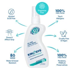 KINeSYS Fragrance Free Spray Athletic Sunscreen SPF 50