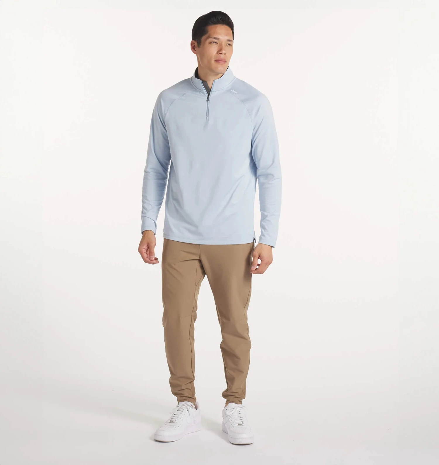 Men's Interlock Quarter Zip (Sky Blue) 6 Men's Interlock Quarter Zip (Sky Blue) - Image 6