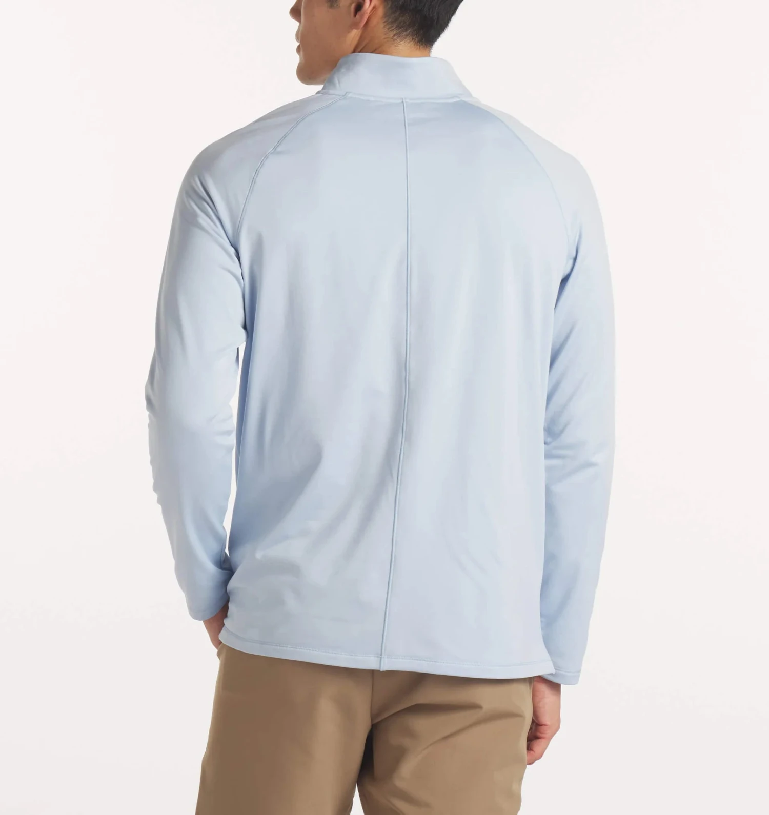 Men's Interlock Quarter Zip (Sky Blue) 5 Men's Interlock Quarter Zip (Sky Blue) - Image 5