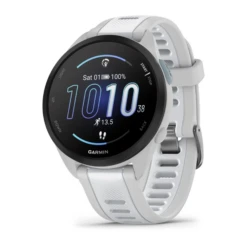 Garmin Forerunner 165 Music GPS Running Smartwatch in Mist Grey/Whitestone