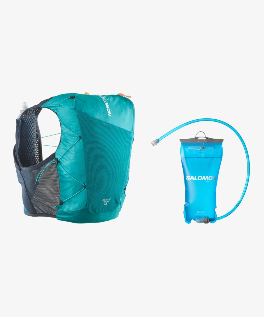 Salomon Active Skin 12 Reservoir - Tahitian Tide / Carbon 1 Salomon Active Skin 12 Reservoir - Tahitian Tide / Carbon