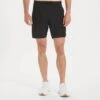 Men's Performance Stride Shorts - 7.5" Quick-Dry Hybrid Athletic Short (Black)