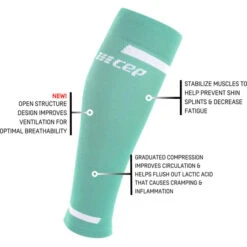CEP Women's Run Calf 4.0 Compression Sleeve - Ocean 9 CEP Women's Run Calf 4.0 Compression Sleeve - Ocean -TCRunning Shop The Run Calf Sleeves 4.0 ocean infograph 5 540x 7d118ed6 871a 472c b46d bad5a416e7df