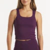 Women's Performa Fitted Tank (Dark Plum)