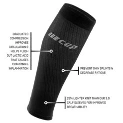 CEP Men's Ultralight Compression Calf Sleeves (Black) -TCRunning Shop WS40IY WS50IY 540x 67111ecd ee9a 458a 95dd 0653f89fec32