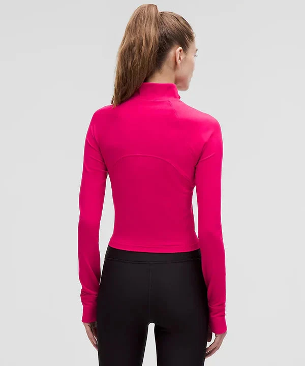 Lululemon Women's It's Rulu Run Cropped Half Zip (Passionate) 2 Lululemon Women's It's Rulu Run Cropped Half Zip (Passionate) - Image 2