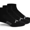 Unisex CF2 Cushion Quarter 3-pair Pack (Black)